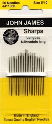 Colonial Needle Sharps Hand Needles-Size 5/10 20/Pkg - Image 1 of 2