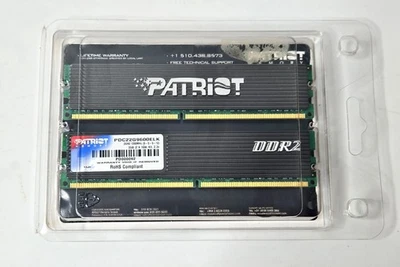 PC2-9600 2GB (x2 1GB Kit) Patriot DDR2 Ram Pdc22g900elk 1200Mz - Image 1 of 4