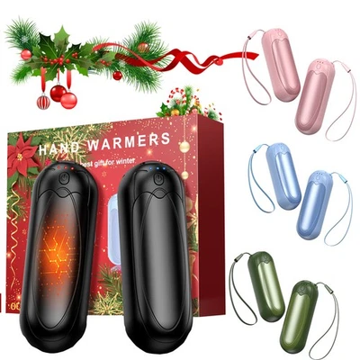 Hand Warmers Rechargeable 2 Pack, Portable Hand Warmers 7000mAh with 3 Levels - Image 1 of 4
