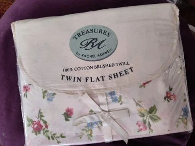 Vintage Treasures by Rachel Ashwell Chelsea twin flat 100% cotton Twill New - Image 1 of 4