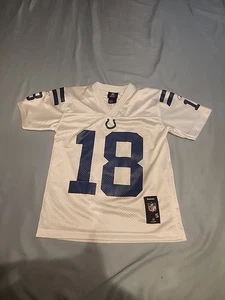 Reebok Peyton Manning #18 Jersey Youth Size S Small Indianapolis Colts White NFL - Picture 1 of 6