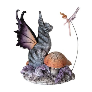 PT Amy Brown Designer Fairies "Curious Encounter" Fee Katze Figur - Bild 1 von 2
