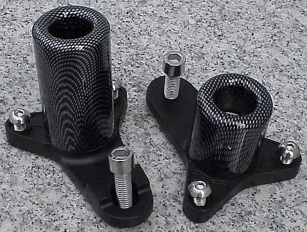2011-2024 Suzuki GSXR 600 750 GSXR600 GSXR750 CARBON NO-CUT FRAME SLIDERS - Image 1 of 1