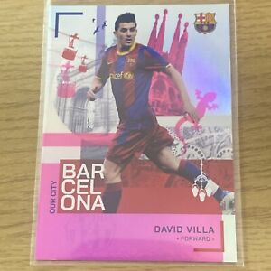 Topps David Villa Pink Our City 60/99 Barcelona Team Set 2022/23 Football Card
