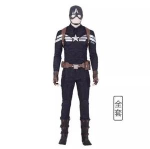 Captain America 2 Winter Soldier Cosplay Costume Accessories Complete Outfits - Picture 1 of 18