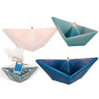 3Pc Floating Sail Boat Candle Origami Nautical Ship Tealight Home Party Decor