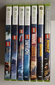Xbox360 Lego Games (7): Jurassic Park-Hobbit-Dimensions-Super Heroes-Batman 1&2+ - Picture 1 of 8