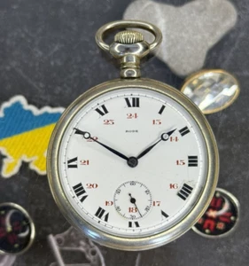 Antique Watch Pocket Watch Rode Co Mechanical Swiss Open Face Mens Rare Old 20th - Picture 1 of 21