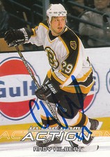 ANDY HILBERT BRUINS AUTOGRAPH AUTO 03-04 IN THE GAME ACTION #7 *22147