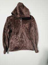 Nike ACG 1/4 Zip Pullover Fleece Jacket Hoodie Green Brown Womens Sz Medium