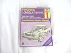 Haynes Owner's Workshop Manual Toyota Corolla Tercel 1980-1982 All Models