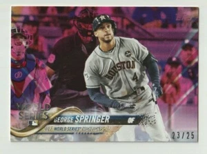 George Springer 2018 Topps Mini Rosa Parallelo 23/25 #154 Astros su richiesta - Foto 1 di 1
