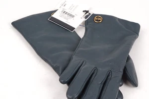 Coach Genuine Sheep Leather Teal Gloves Size 6.5 New With Tags MSRP $148 - Picture 1 of 6