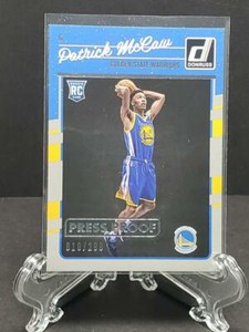 2016-17 Panini Donruss #181 Patrick McCaw Silver Press Proof Rookie 10/299