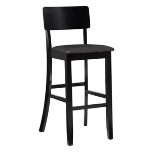 COUNTER BAR STOOLS Wooden Black Kitchen Chairs  - Picture 1 of 14