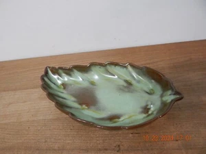 Vintage Frankoma Pottery Leaf Tray/Dish #226 12” Long 6.5" wide - Picture 1 of 3