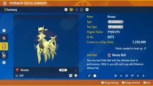 Shiny 6IV XXXL EV Trained Jolly Desert City Arceus Event Pokemon Scarlet/Violet - Picture 1 of 5