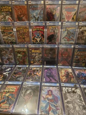 CGC Graded Comic 9.8 Bundle Marvel DC Comic Lot Foto 1 de 4