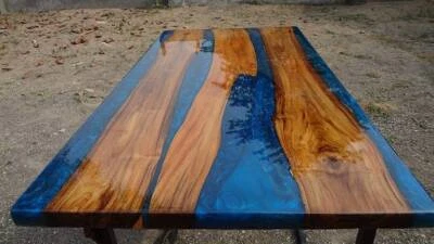 60" x 32" Epoxy Resin Coffee Table Top / Counter Home / Office Decor - Image 1 of 2