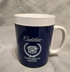 Taza de café vintage Cadillac Craftsman's League 8 oz Thermo-Serv rara promocional - Imagen 1 de 10