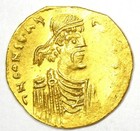 Constans II AV Semssis Gold Byzantine Coin 641-666 AD - Choice AU / UNC MS