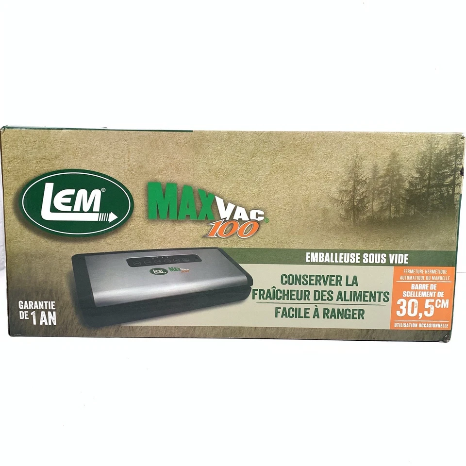 LEM 1379 MaxVac 100 Vacuum Sealer Auto Manual Seal 12in Seal Bar - 734494013795 - Image 1 of 4