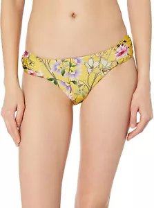 Lucky Brand Women's 181801 Side Shirred Hipster Bikini Bottom Swimwear Size S - Picture 1 of 3