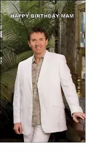 TOPPER TORTA COMPLEANNO GLASSA COMMESTIBILE A5 DANIEL O DONNELL - Foto 1 di 1