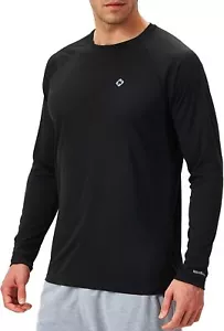 Men's Rash Guard Swim Shirt UPF 50+ Long Sleeve Quick Dry Lightweight - Picture 1 of 188