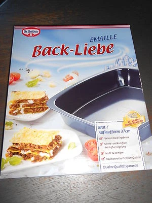 Profi-Emaille-Brat+Auflaufform - 37cm- Dr. Oetker - 10 Jahre Garantie -NEU/OVP- - Bild 1 von 4