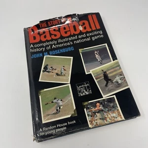 The Story of Baseball by John Rosenburg Book Vintage 1966 Edition - Picture 1 of 11