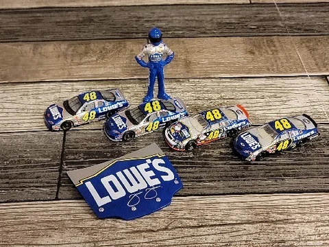 Jimmie Johnson #48 Hood Magnet, Metal Driver, + 4 Cars (E) Cover