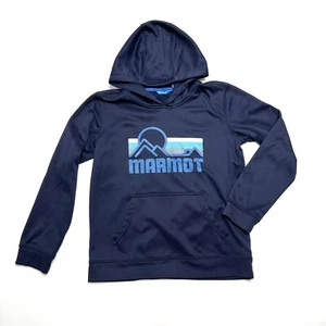 Marmot Youth Kids Hoodie Size L Large Logo winter sport hiking Graphic Mountain - Picture 1 of 12