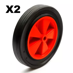 2x 12 Inch Wheel & Solid Puncture Proof Tyre 8'' Rim Sand Hopper - Picture 1 of 5