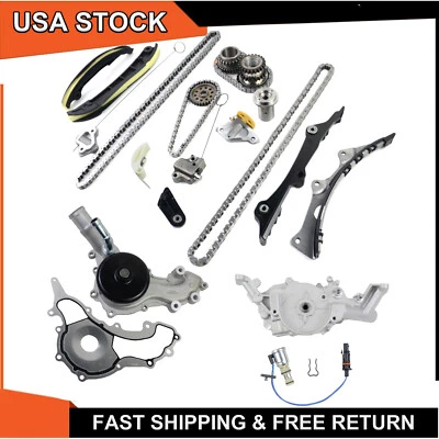 Kit de cadena de distribución bomba de aceite de agua para Jeep Dodge Ram Chrysler 2011-2015 3,6 L V6+++ Foto 1 de 4