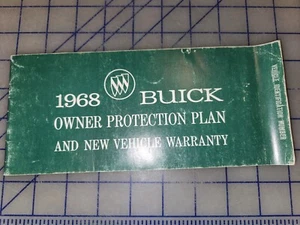 1968 Buick Owners Manual Protection Plan Supplement Original - Bild 1 von 2