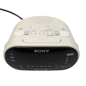 Radio Reloj Alarma Sony ICF-C318 Dream Machine Blanco Probado Funcionando - Imagen 1 de 11