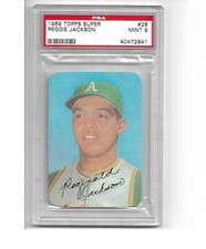 1969 Topps Super Baseball #28 Reggie Jackson Rookie PSA