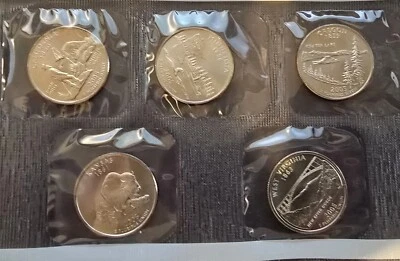 2005-P STATEHOOD QUARTERS IN ORIGINAL MINT SET CELLO PACK - FREE SHIPPING LS3 - Image 1 of 2