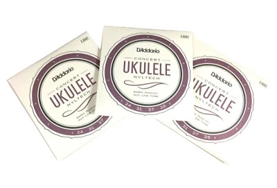 D'Addario Ukulele Strings 3 Sets Nyltech Concert EJ88C Uke - Image 1 of 4
