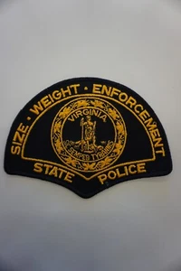 Size Weight Enforcement Virginia State Police Patch 6" x 4.5" (10462) - Picture 1 of 2