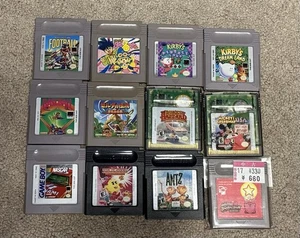 Nintendo Game Boy Lot of 12 Games! Kirby, Zelda, Ms Pac-Man, Mickey NFR - Picture 1 of 1