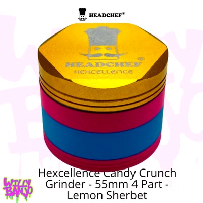 HEXELLENCE Headchef® Hexcellence Candy Crunch Grinder 55mm 4-PC THE CHEAPEST HEAD CHEF