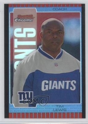 2005 Bowman Chrome Blue Refractor /250 Tim Lewis #83 - Image 1 of 2