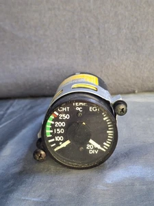 flight simulator analog engine cylinder head and exhaust gas temperature guage - Picture 1 of 3