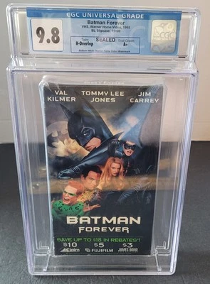 BATMAN FORVER ~ Sealed VHS ~ Graded CGC 9.8 A+ (1995) - Val Kilmer - Image 1 of 4