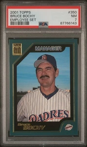 2001 Topps Bruce Bochy #350 EMPLOYEE SET /150 PSA 7 POP 1 ( 3 Higher) - Picture 1 of 5