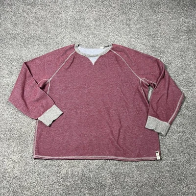 Tommy Bahama 卫衣 男式 大号 勃艮第灰色 双面 圆领 盒装 — 第 1/4 张图片