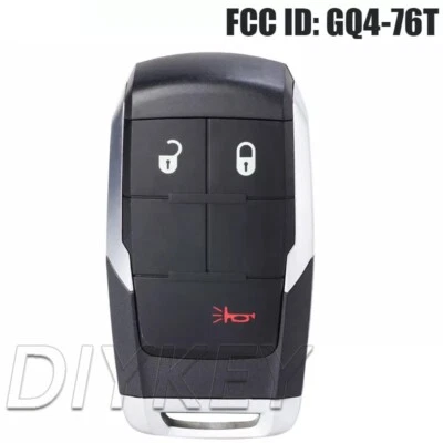 GQ4-76T Remote Key Fob for RAM 2500 3500 4500 5500 2019 20 21 2022 2023 2024 Foto 1 de 3