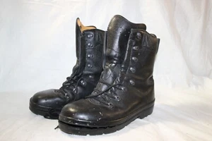 DAMAGED Military German Ranger Combat Boots Black Leather Tactical Outdoor Sz 11 - Picture 1 of 11